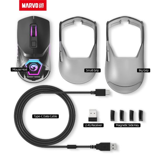 Miš Marvo Fit Pro G1W Wireless - Sivi