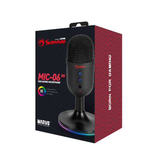 Mikrofon Marvo MIC-06 BK Wired RGB