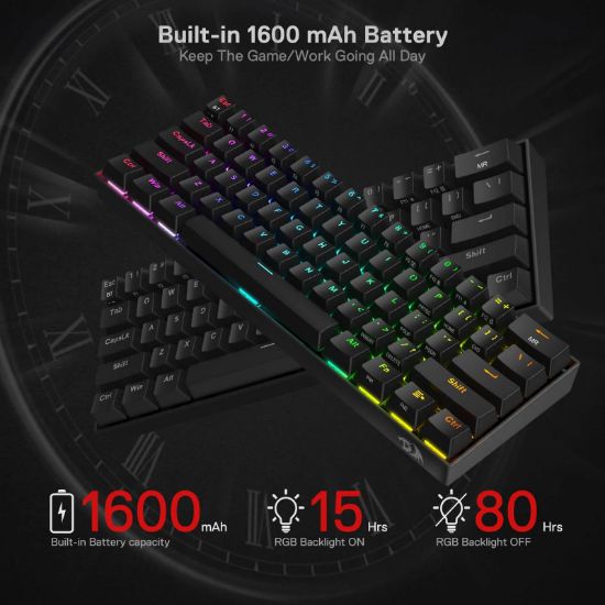 Mehanička Tipkovnica - Redragon Draconic K530RGB PRO BT/Wired Red Switch