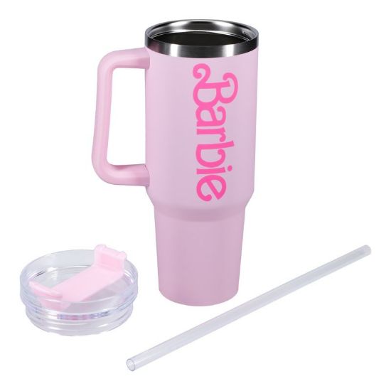 Šalica Za Putovanja Sa Slamčicom - Paladone Barbie XL 1200ml