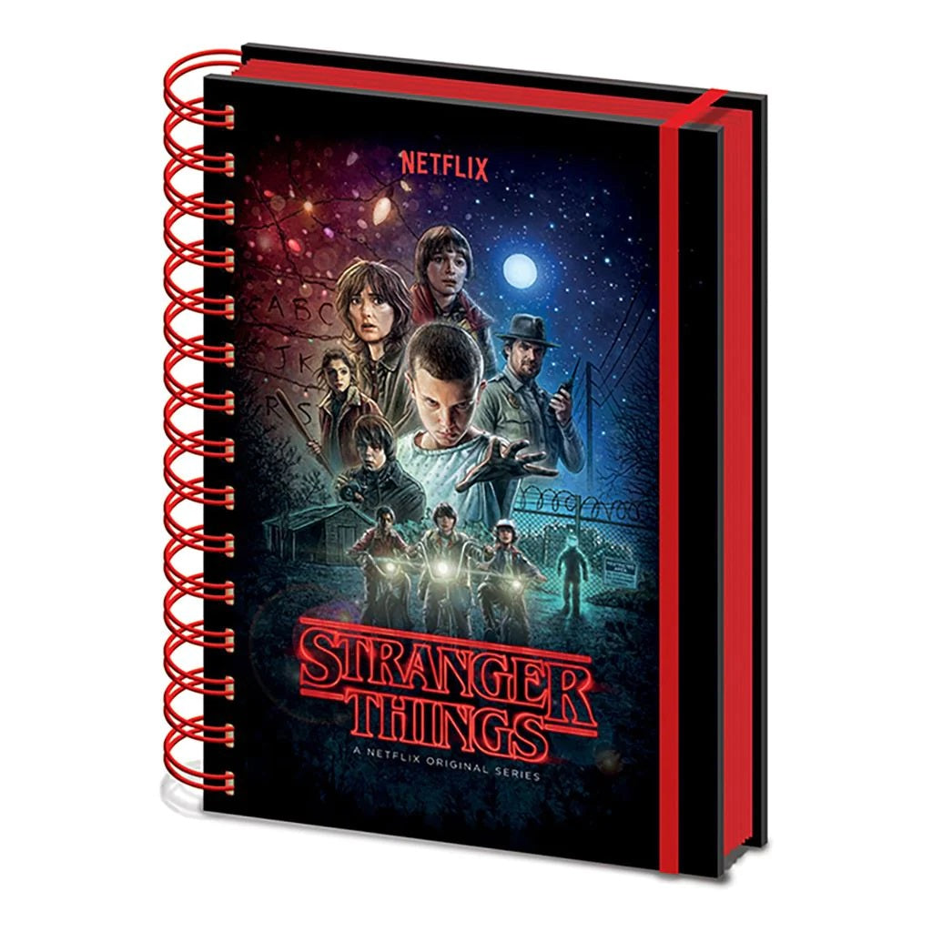 A5 Bilježnica Pyramid - Stranger Things (One Sheet) Metallic