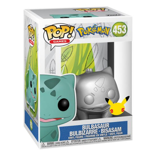 Figura Funko POP Games: Pokemon Bulbasaur Silver Metallic