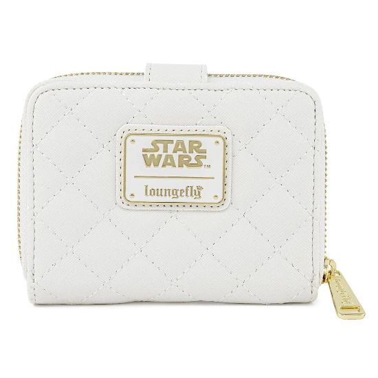 Novčanik Loungefly Star Wars White Gold Rebel Hardware Zip Around