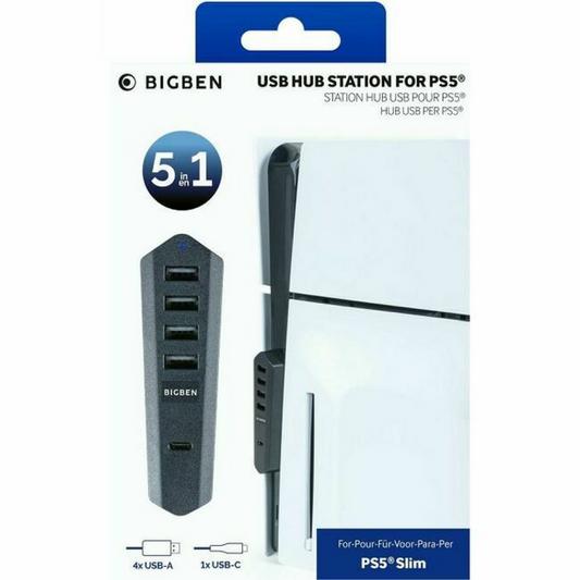 Bigben USB Hub Za PS5 Slim (4 x USB-a porta + 1 x USB-C port)