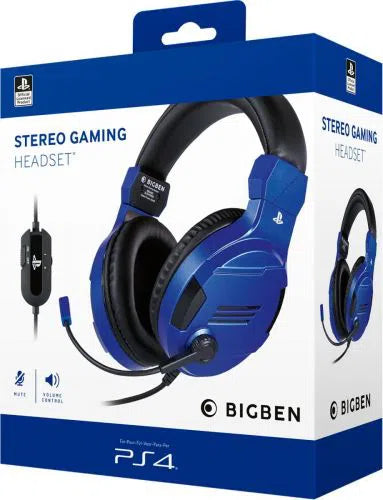 Bigben PS4 Stereo Gaming Slušalice v3 - Plave