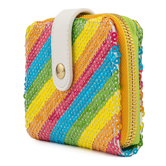 Novčanik Loungefly - Disney Sequin Rainbow Zip Around